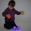 Sensory Flashing Bouncy Balls, 4 pcs thumbnail
