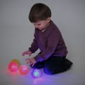 Sensory Flashing Bouncy Balls, 4 pcs thumbnail