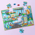 Floor Puzzle - Around the World w. 2 Cars, 48 pcs thumbnail