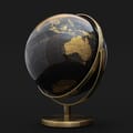 Globe 20 cm - Black/Gold thumbnail