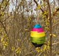 DIY Satin Cord Easter Eggs - Yellow/Pink/Turquoise thumbnail