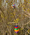 DIY Satin Cord Easter Eggs - Orange/Green/Purple thumbnail