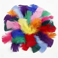 Turkey Feathers - Assorted Colours, 50 g thumbnail
