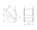High-Back Baby Swing Seat, Wood and Canvas thumbnail
