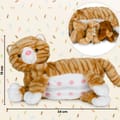 Stuffed Animals Family - Cat w. Kittens, Red Tabby thumbnail