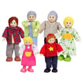 Dollhouse People - Happy Family with Grandparents thumbnail
