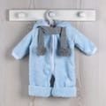 Así Doll Clothes 43 cm - Light Blue Fleece Onesie thumbnail
