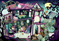 UV Observation Puzzle - Haunted House, 100 pcs thumbnail