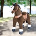 Ride-On Horse - Dark Brown w. White Blaze, Medium thumbnail