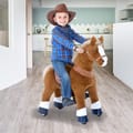 Ride-On Horse - Light Brown w. White Blaze, Small thumbnail