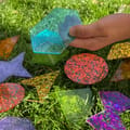 Rainbow Glitter Shapes, 21 pcs thumbnail