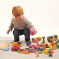 Montessori Rainbow Wooden Super Set, 84 pcs thumbnail
