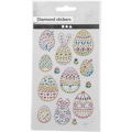 Diamond Stickers - Easter Egg Shapes, 1 Sheet thumbnail