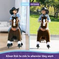 Ride-On Horse - Dark Brown w. White Blaze, M/L thumbnail