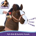 Ride-On Horse - Dark Brown w. White Blaze, M/L thumbnail