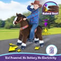 Ride-On Horse - Dark Brown w. White Blaze, Small thumbnail