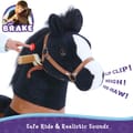 Ride-On Horse - Black w. White Blaze, Medium thumbnail