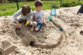 Sand Play - Cuppi Shovel, Sifter & Ball, Grey thumbnail