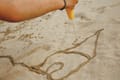 Sand Play - Cuppi Shovel, Sifter & Ball, Grey thumbnail