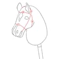 Cheval Roi Accs - Bridle, Black/Silver Rhinestones thumbnail