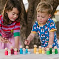 Rainbow Families Wooden Sorting Figures, 16 pcs thumbnail