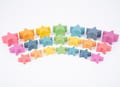 Rainbow Wooden Stars, 21 pcs thumbnail