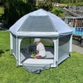Pop-Up Playpen/Hideaway with Cover - Light Grey thumbnail