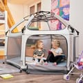 Pop-Up Playpen/Hideaway with Cover - Light Grey thumbnail