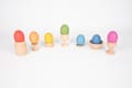 Rainbow Wooden Eggs, 7 pcs thumbnail