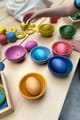 Rainbow Wooden Eggs, 7 pcs thumbnail