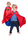 Reversible Cape - Red/Blue Superhero, 3-7 yrs thumbnail