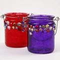 Glass Candle Jars Ø7.6 cm, 2 pcs thumbnail