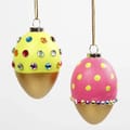 Plastic Easter Eggs H: 6 cm - White, 12 pcs thumbnail