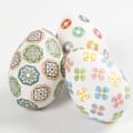 Plastic Easter Eggs H: 6 cm - White, 12 pcs thumbnail