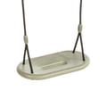 Plastic Swing 45x24 cm - Sage Green (Black Rope) thumbnail