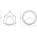 Hammock Tent Ø150 cm - Sand thumbnail