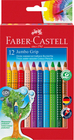 Jumbo Grip Coloured Pencils, 12 pcs