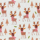 Christmas Wrapping Paper 50 cm x 5 m - Reindeer