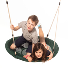 Sensory Saucer Swing Ø100 cm - Green (Beige Rope)