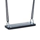 Flat Rubber Swing Seat 44.8x17.8 cm (Black Rope)