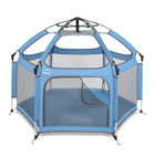Pop-Up Playpen/Hideaway with Cover - Light Blue