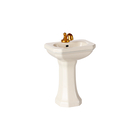 Maileg Bathroom Pedestal Sink for Mice - Off-White