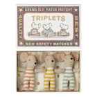 Maileg Baby Mice in Matchbox - Triplets