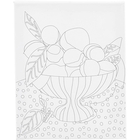 Colour-In Canvas 24x30 cm - Fruit Bowl