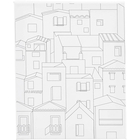 Colour-In Canvas 24x30 cm - Rooftops