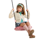 Plastic Swing 45x24 cm - Pink (Black Rope)