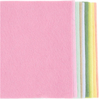 Felt Fabric Sheets A4 - Pastel, 10 sheets