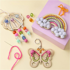 DIY Decoration - Wooden Lacing Shapes, 6 pcs