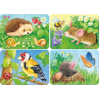Puzzle with 2-8 pcs - Garden Animals