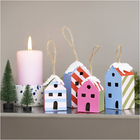 DIY Christmas Ornaments - Christmas Houses, 4 pcs